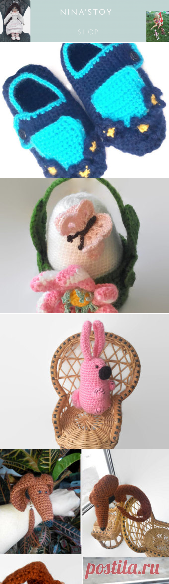Crochet toys crochet dolls. Hand made toys. от Ninastoy на Etsy