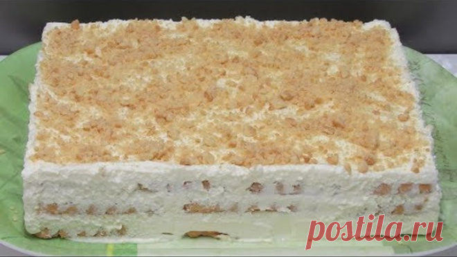 ОСТАНОВИТСЯ НЕВОЗМОЖНО!!! Вкусшейший Творожный Торт без выпечки из печенья