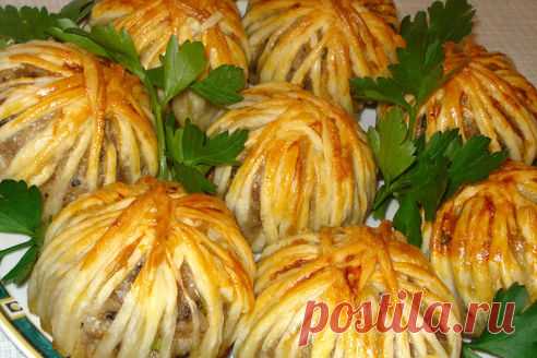 Мясные колобки с овощами