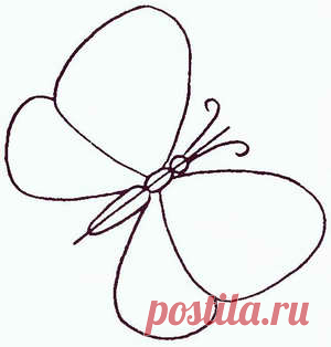 Как нарисовать бабочку - Поделки с детьми | Деткиподелки