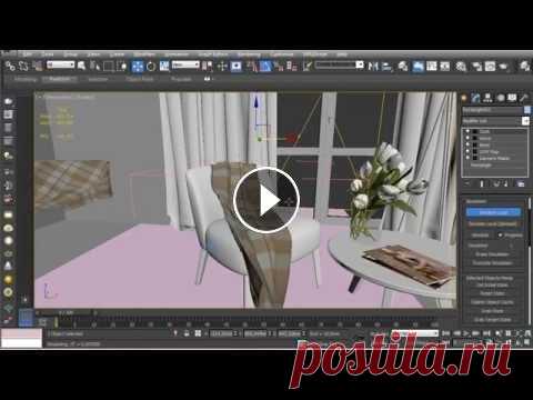 Моделирование ткани. Создание пледа на стуле в 3Ds Max Мастер-класс по моделированию Забирайте Бесплатный курс по 3Ds Max здесь...
