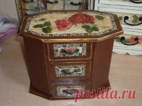 Старинный комод - Декупаж - Рукоделие и творчество - Каталог статей - Рукоделие-мое хобби
