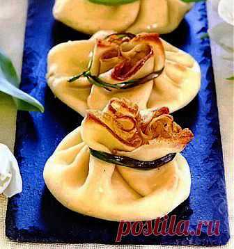 Как приготовить вкусные Блинные мешочки с рыбой