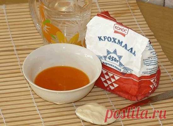 Маска из крахмала от морщин вместо ботокса.