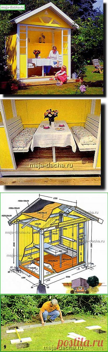 » Садовая беседка своими руками на даче