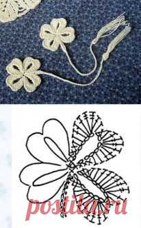 Clover | Crochet Irish | Клевер, Закладки и Листья