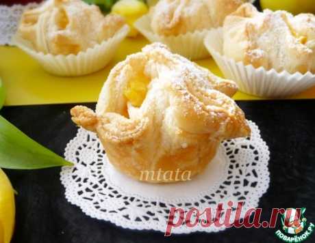 Слойки с яблоком и пудингом – кулинарный рецепт