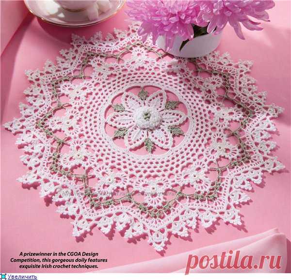 Ажурная салфетка крючком / Irish Mystique Doily.