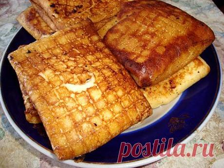 Блинчики с творогом.