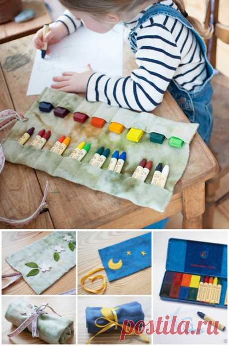 Bella Luna Toys Give-Away :: Crayon Roll &amp; Beeswax Crayons | Wee Folk Art