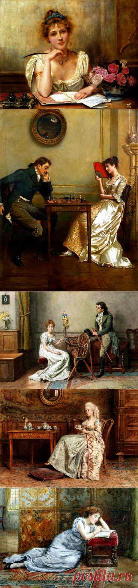 Английский живописец George Goodwin Kilburne (1839-1924)