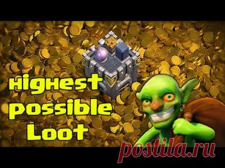 "Clash Of Clans Highest possible Loot" (Goblin Home)