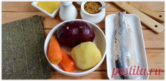 Селедка под шубой в роллах - оригинальная закуска к новогоднему столу!