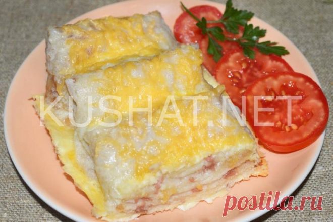 Горячая закуска из лаваша с сыром и колбасой. Пошаговый рецепт с фото - Кушать нет