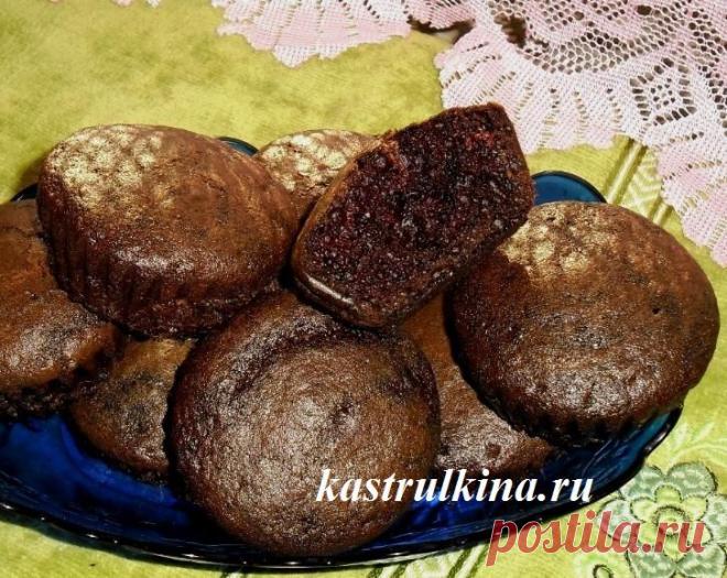 Шоколадные маффины, очень вкусные