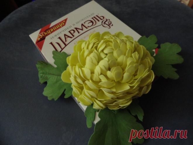 фрамиран.Заколка для волос.