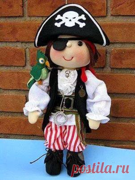 Muñeco de tela pirata | PatronesMil