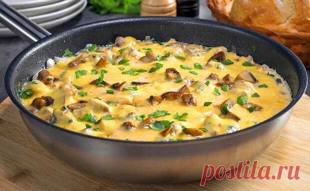 Шикарный жульен с курицей и грибами: не чашечками, а сразу много. Всего 30 минут и он на столе - Будет вкусно - Социальная сеть 