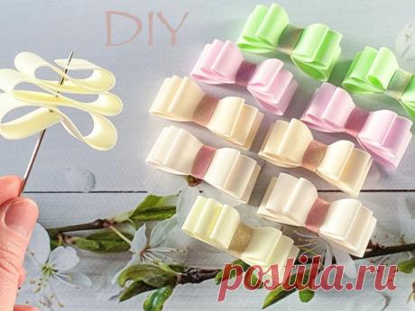 Создаём красивые бантики быстрым способом без шаблонов | Журнал Ярмарки Мастеров