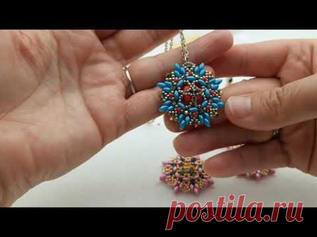 Diy video tutorial #orecchini #pendant #superduo #earrings #cercei 🥰🥰 ,,MOZART,,