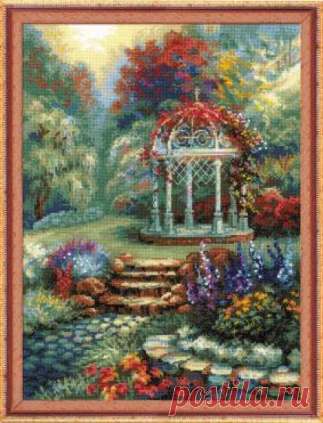 Фабрика Пряжи :: RIOLIS Сотвори сама (Пейзажи) :: 1383 Цветочная беседка