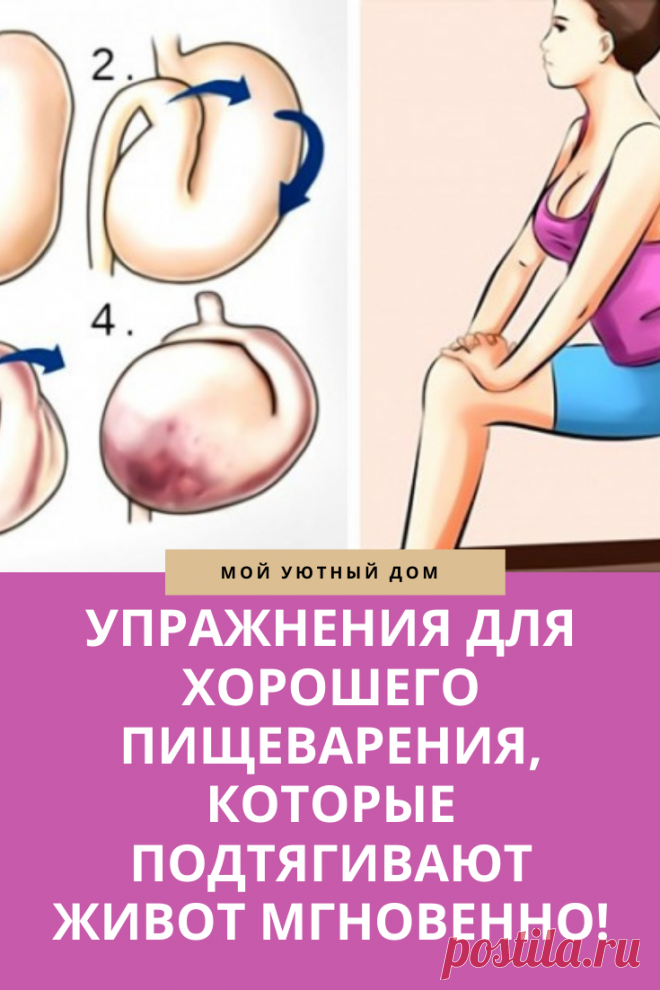 Упражнения для живота для хорошего пищеварения
