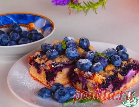 Роскошный пирог с черникой – кулинарный рецепт