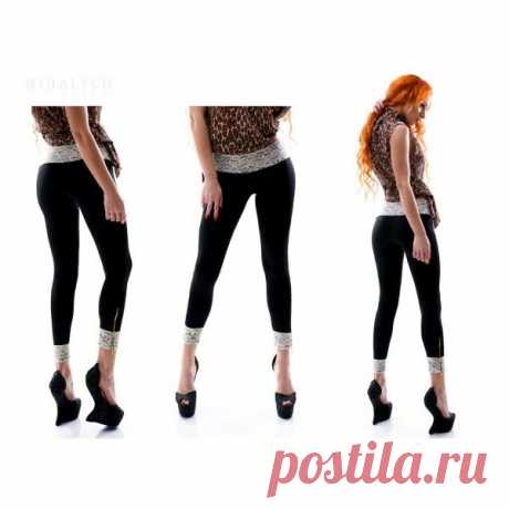 Лосины Бейба.42,44,46,48 дайвинг+гипюр