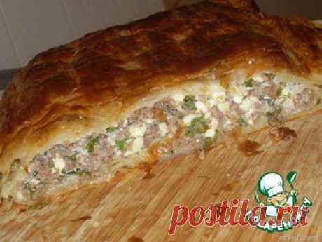 Греческий пирог с мясом - кулинарный рецепт