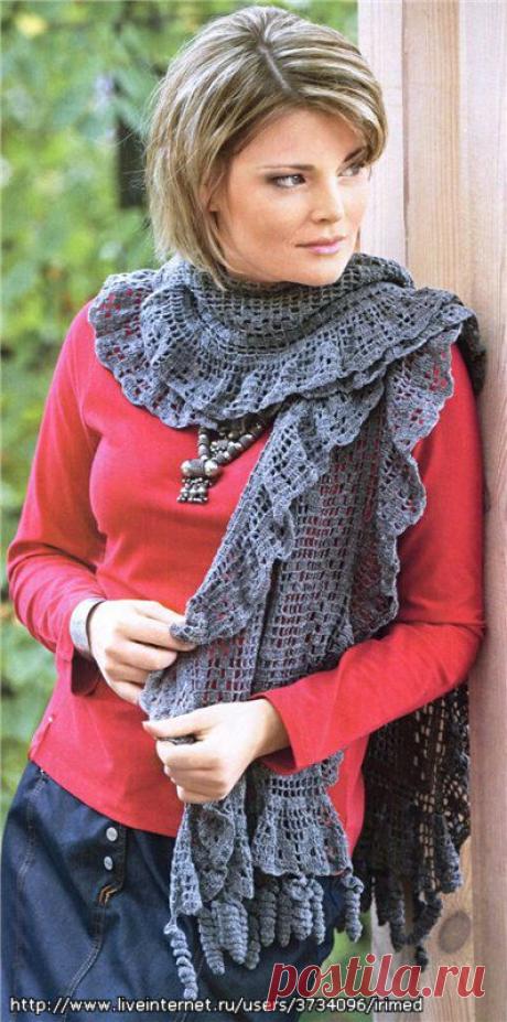 ПАЛАНТИН В ТЕХНИКЕ ФЕЛЕЙНОГО ВЯЗАНИЯ. /