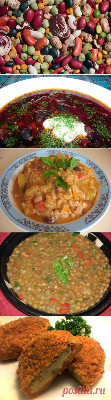 Кулинарные рецепты с бобовыми: фасоль, горох, чечевица