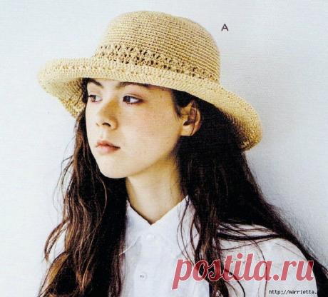 Вяжем крючком летнюю шляпку. Схемы. / Обсуждение на LiveInternet - Российский Сервис Онлайн-Дневников