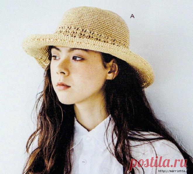 Вяжем крючком летнюю шляпку. Схемы. / Обсуждение на LiveInternet - Российский Сервис Онлайн-Дневников