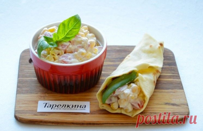 Дип с кукурузой и черри