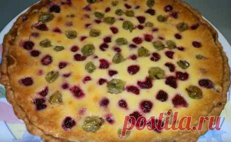 Финский пирог с ягодами