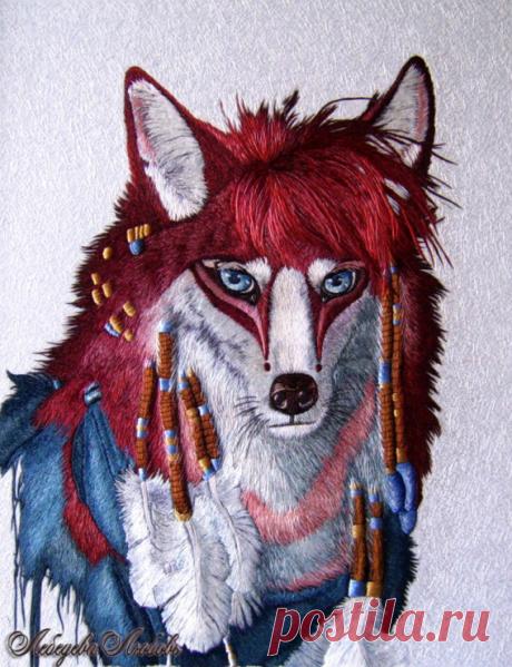 (11) Gallery.ru / WOLF en estilo indio - WOLF en estilo indio - Kstati