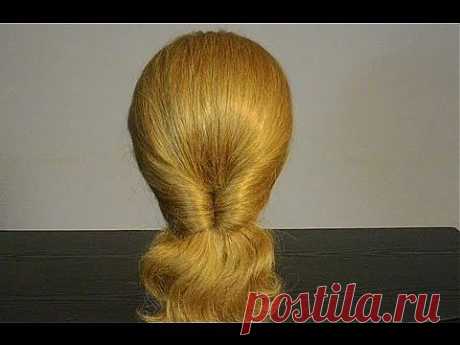 Прическа на каждый день. Easy Everyday Hairstyles for Medium Long Hair - YouTube