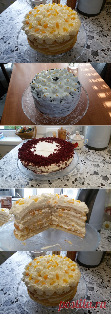 Рецепты тортов: молочная девочка, ленивый наполеон, красный бархат ~ Mama Masha