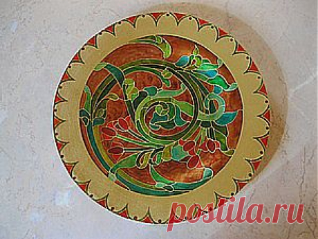 Воплощаем модерн в росписи по стеклу. - Ярмарка Мастеров - ручная работа, handmade