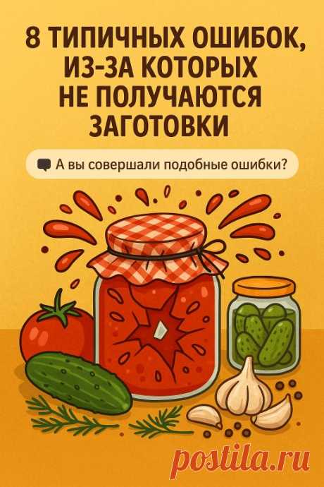 🥫 Почему &quot;взорвались&quot; банки? 8 ошибок, которые... | Интересный контент в группе Моя Кухня.Bкусная еда с любовью