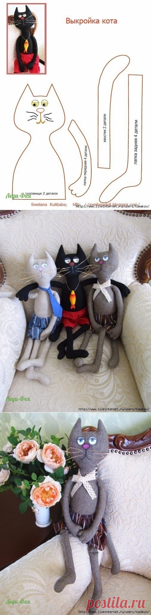 Выкройка котов