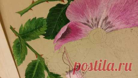 The Wild Rose Project: stashes, shading and… superglue? In my last entry, I wrote about how Wild Rose came about, the research, the sketching and the framing up.  Now it is time to catch up to the present day. Once Tracy had rearranged her studio for me…