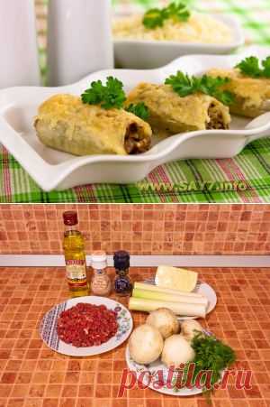 Фаршированный лук-порей