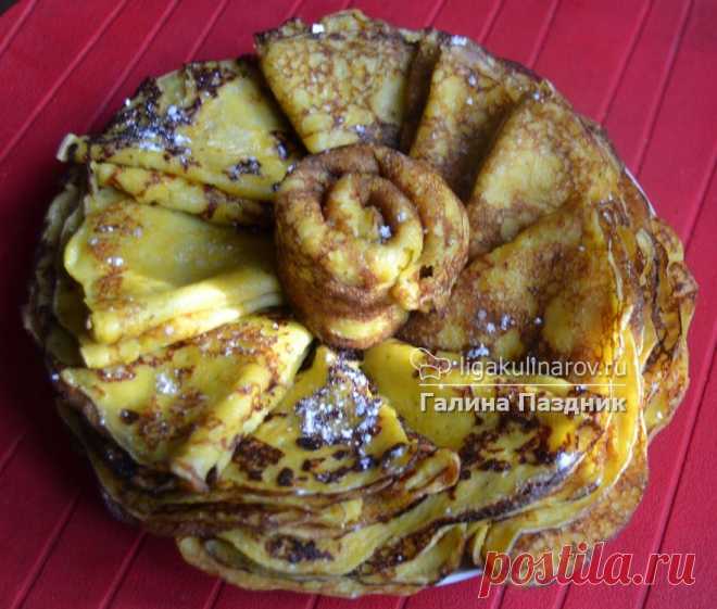 Блины тыквенные "Детские", рецепт пошаговый от Лиги Кулинаров. Рецепт детских тыквенных блинов с