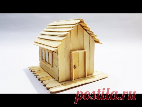 How To Make A Popsicle Stick House |Ice-cream Stick Easy Craft Idea|DIY|