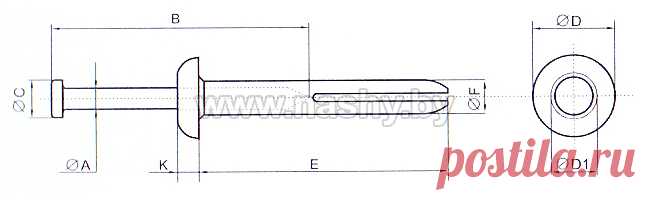 Забиваемый металлический дюбель-гвоздь | Купить анкерные болты оптом, цена