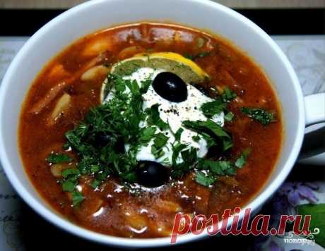 Солянка с колбасой и грибами - пошаговый кулинарный рецепт с фото на Повар.ру