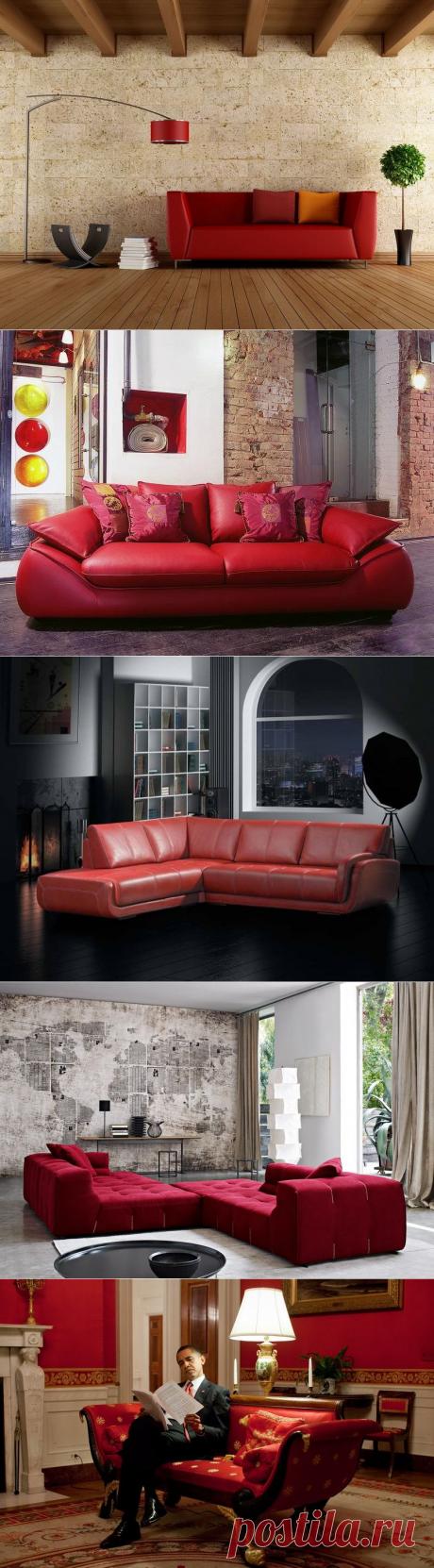 Интерьер гостиной с красным диваном — советы и идеи по выбору и размещению красного дивана в интерьере
