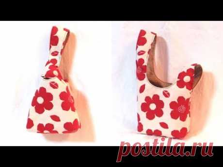 底マチ ＆ 裏地付き  ノット（結び目）バッグの作り方／One Handle Knot Bag Tutorial