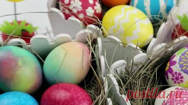 5 cпособов оригинально покрасить яйца к Пасхе 😍 2018